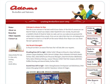 Tablet Screenshot of adamsbooks.co.za